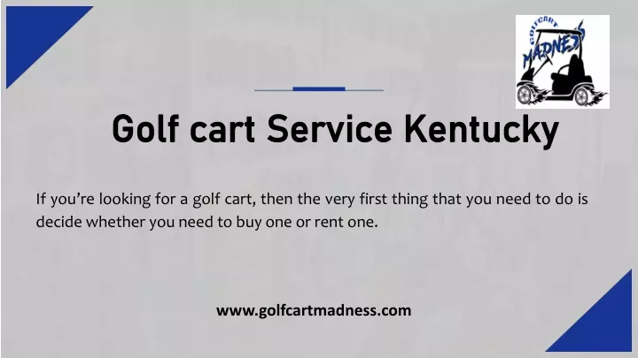 golf cart service kentucky golf cart service