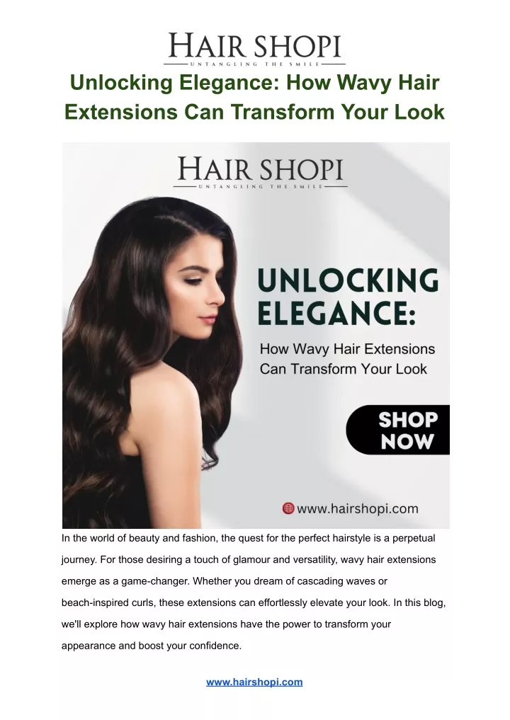 unlocking elegance how wavy hair extensions
