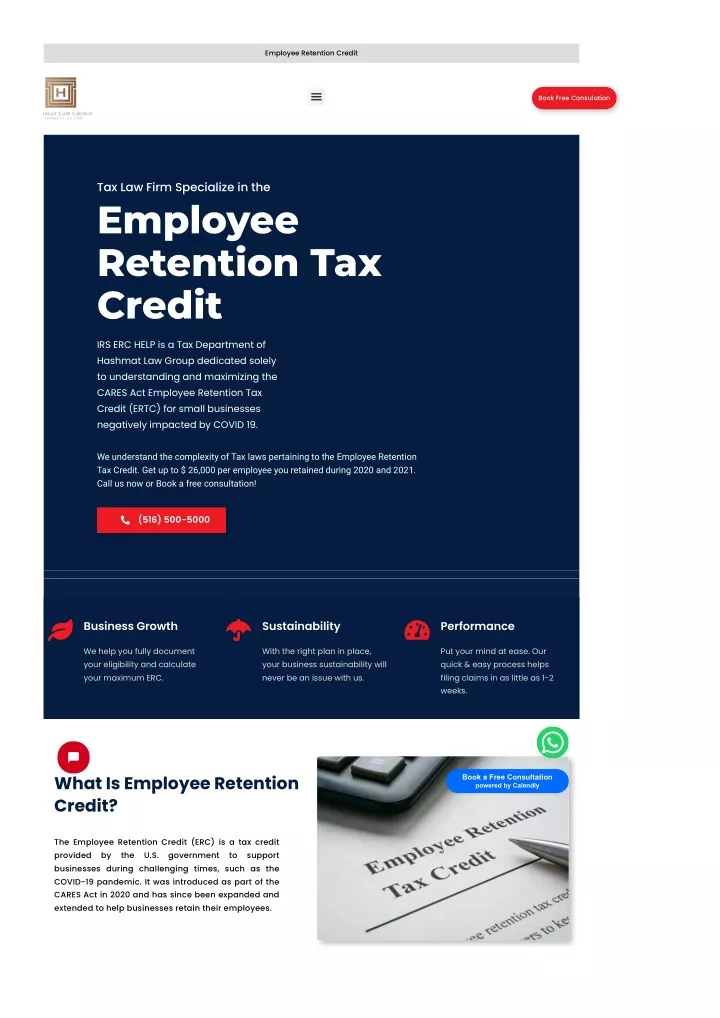 employee retention credit