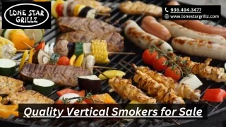 Quality Vertical Smokers for Sale