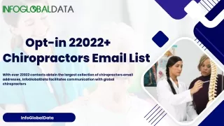 How InfoGlobalData ’s Chiropractors Email List Stands Out In The Market