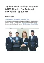 Top Salesforce Consulting Companies in USA - slide 1