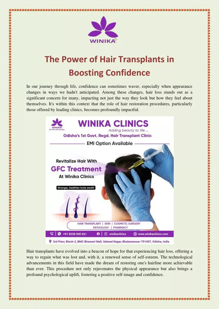 the power of hair transplants in boosting