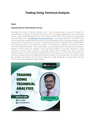 Trading Using Technical Analysis