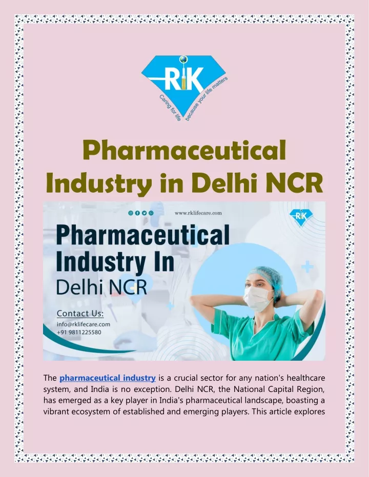 pharmaceutical industry in delhi ncr