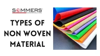 Types Of Nonwoven Material