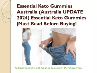 Essential Keto Gummies Australia