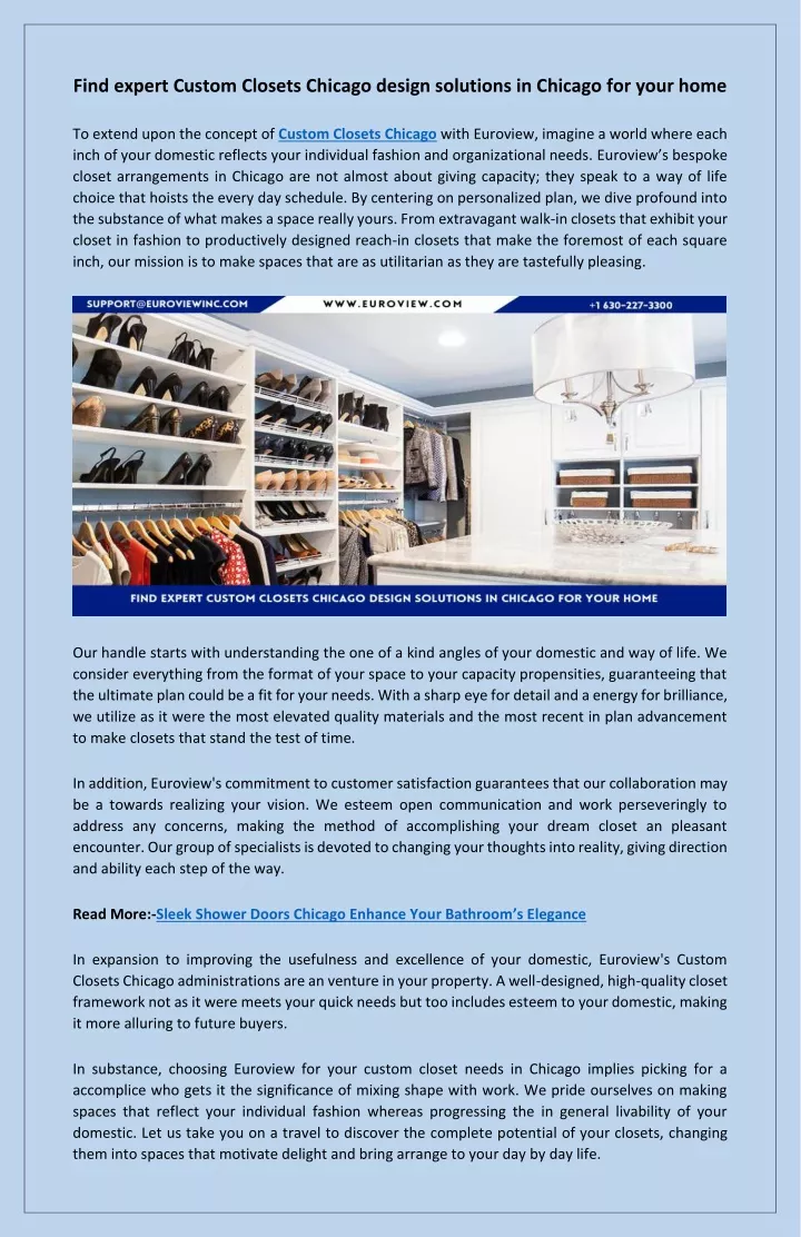 find expert custom closets chicago design