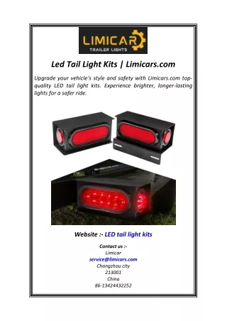 Led Tail Light Kits  Limicars.com