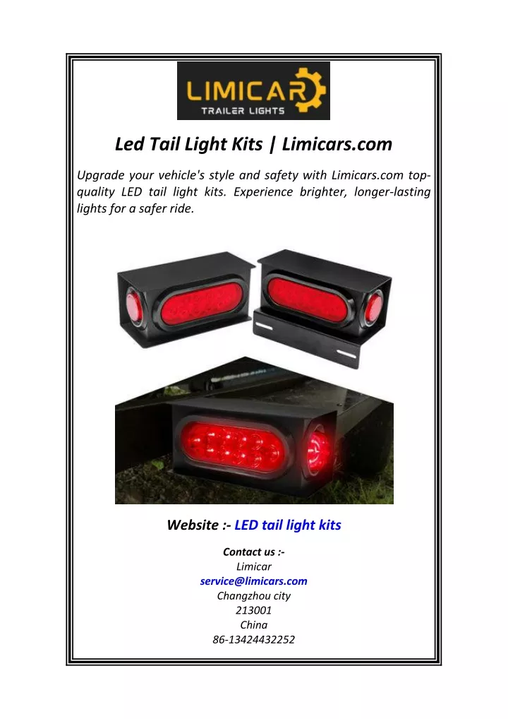 led tail light kits limicars com