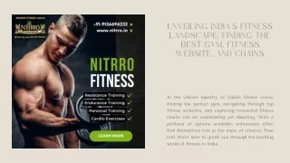 Unveiling India's Fitness Landscape Finding the Best Gym, Fitness Website, and Chains