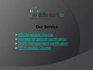 HR Generalist Course