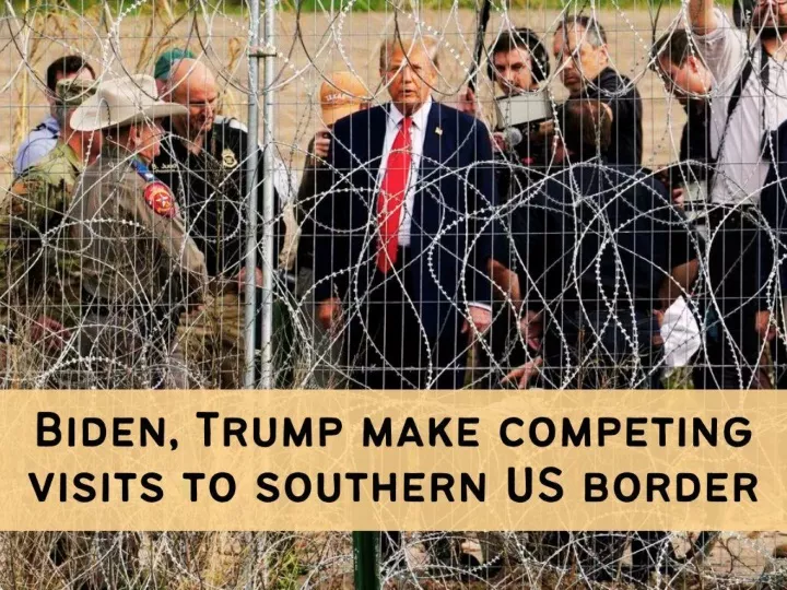 biden trump make competing visits to southern us border