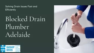 Blocked Drain Plumber Adelaide