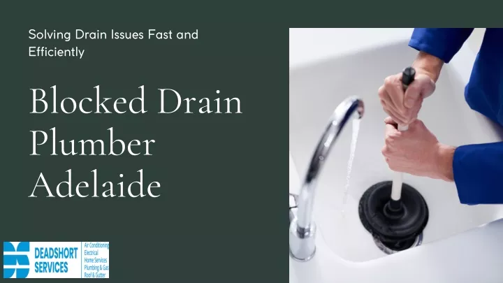 solving drain issues fast and efficiently