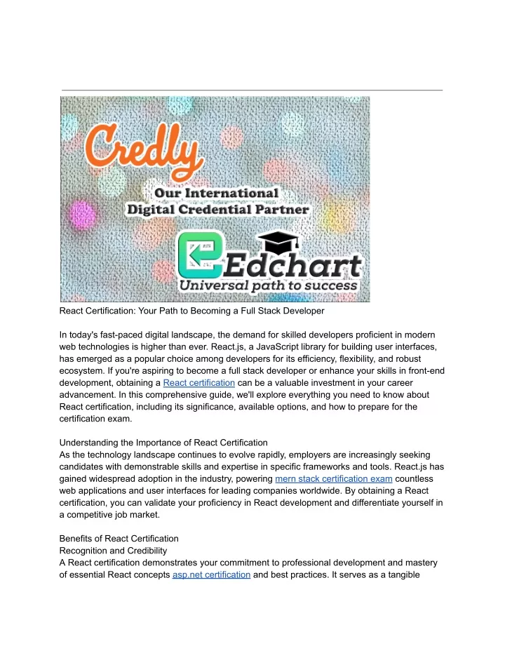 react certification your path to becoming a full