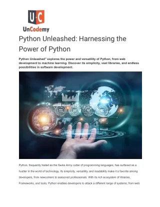 Python Unleashed_ Harnessing the Power of Python