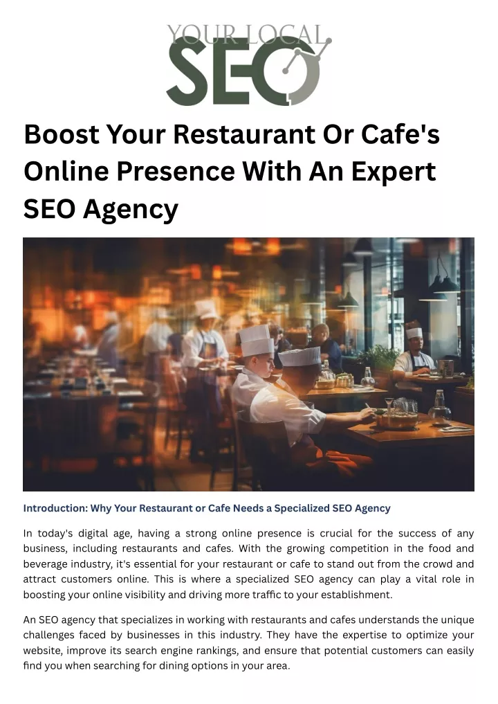 boost your restaurant or cafe s online presence