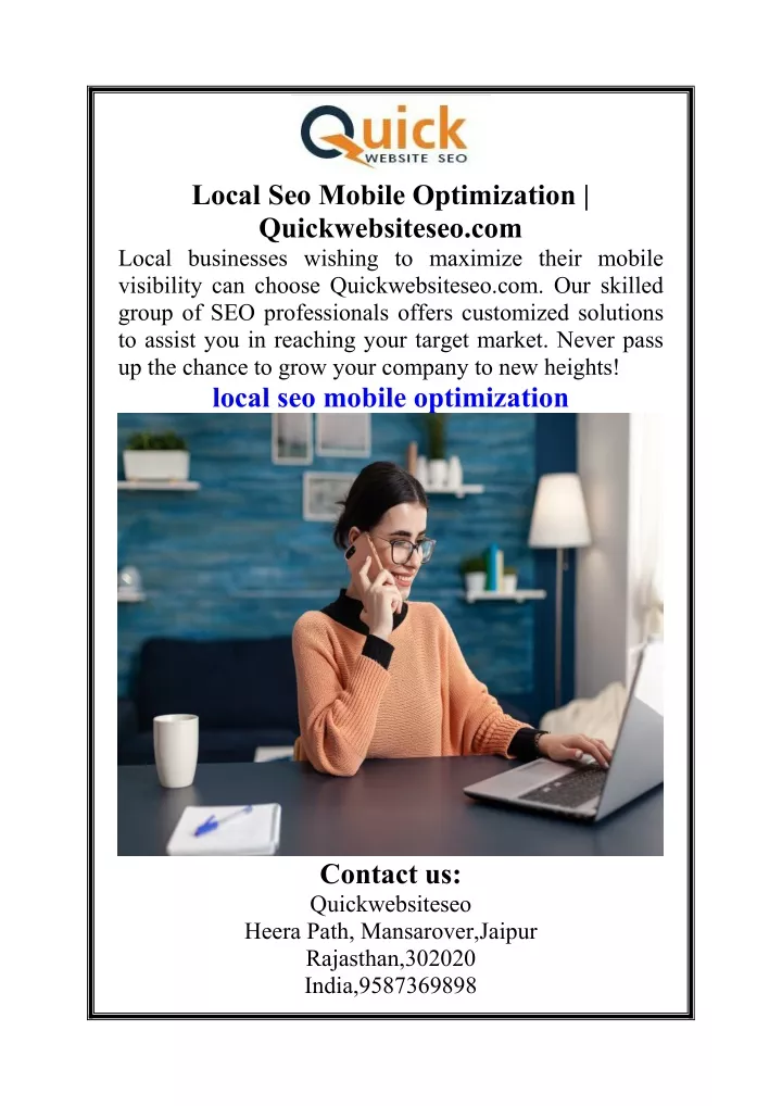 local seo mobile optimization quickwebsiteseo