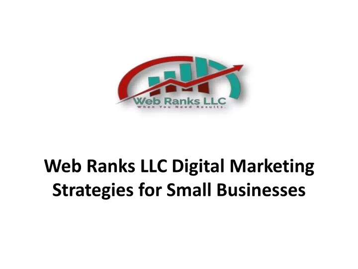 web ranks llc digital marketing strategies