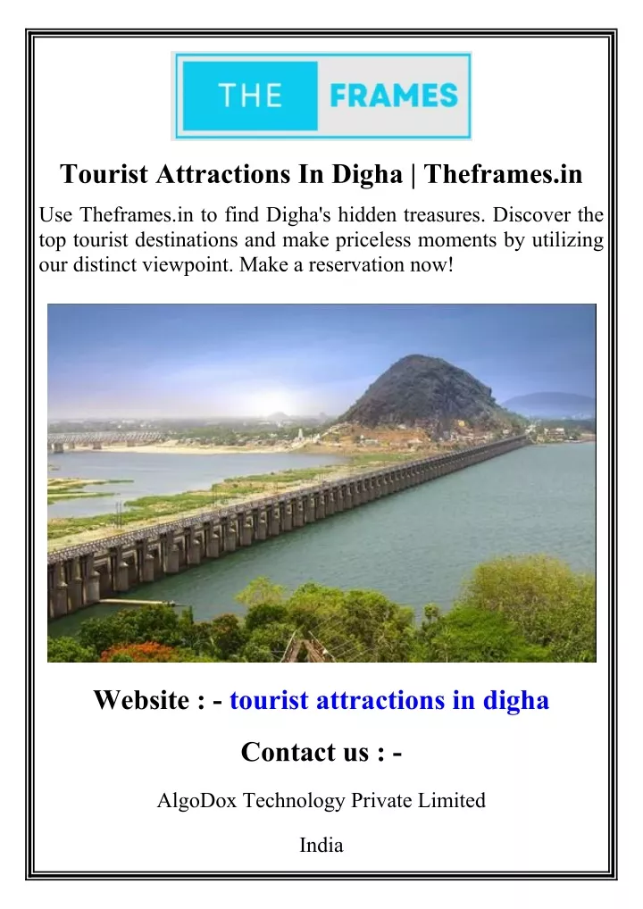 tourist attractions in digha theframes in