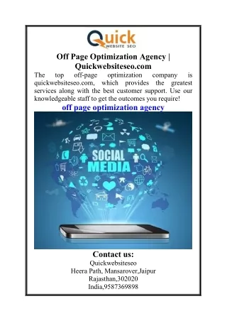 off page optimization agency quickwebsiteseo