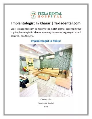 Implantologist In Kharar Texladental