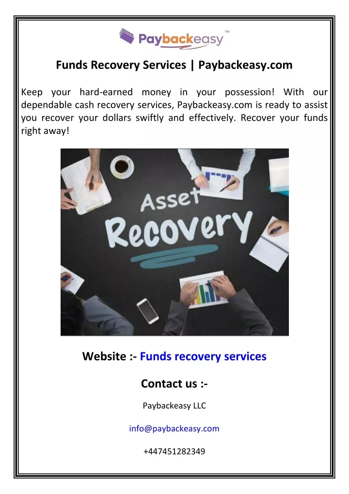 funds recovery services paybackeasy com