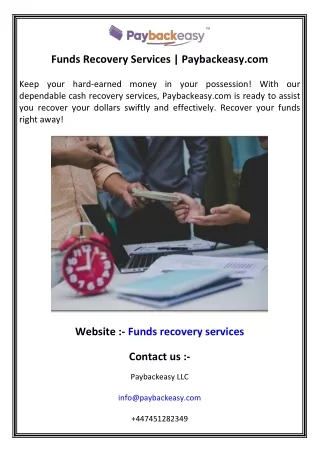 funds recovery services paybackeasy com