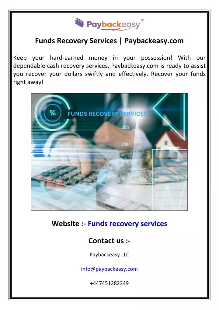 funds recovery services paybackeasy com