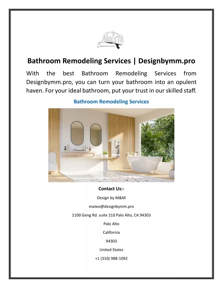 bathroom remodeling services designbymm pro