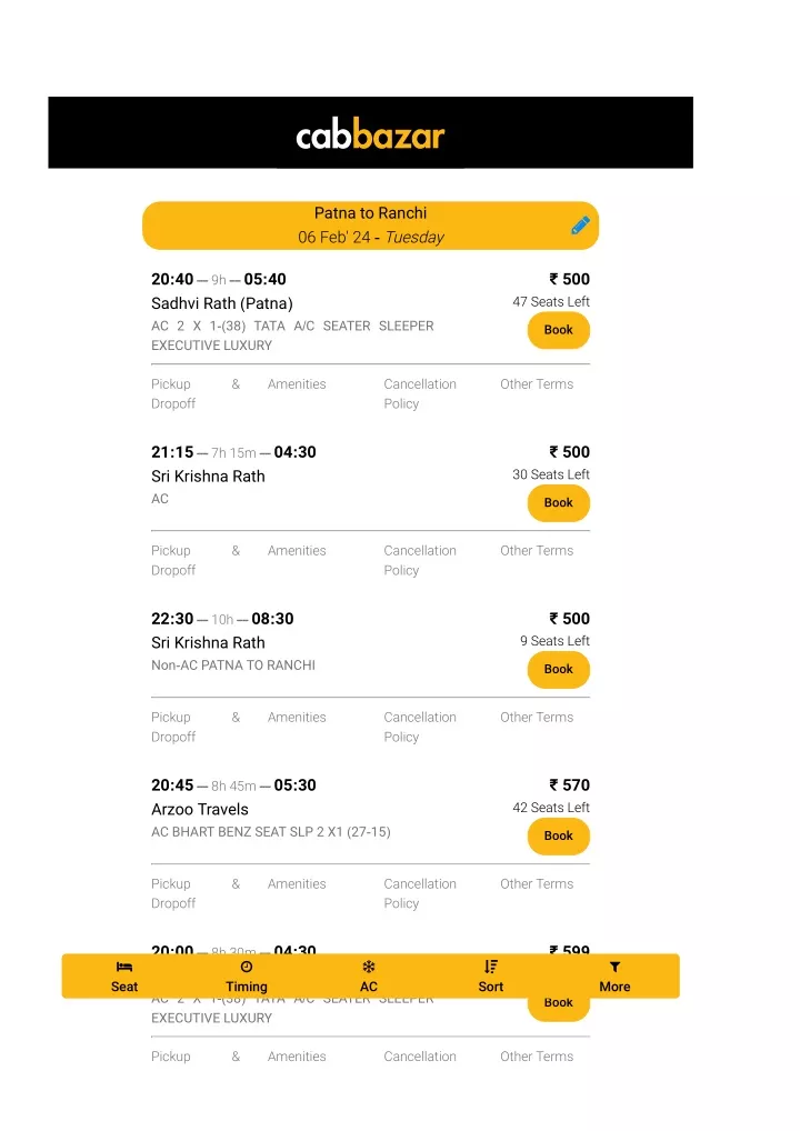 patna to ranchi bus tickets