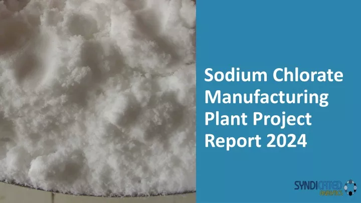 sodium chlorate manufacturing plant project report 2024