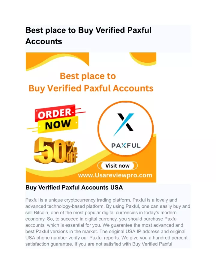 best place to buy verified paxful accounts