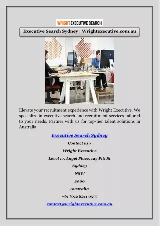 Executive Search Sydney | Wrightexecutive.com.au