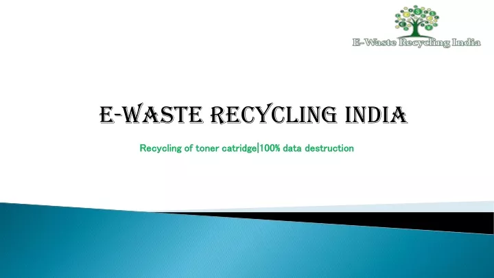 e waste recycling india