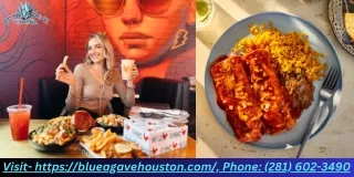 Houston's Finest Cheese Enchiladas at - BlueAgaveCantina