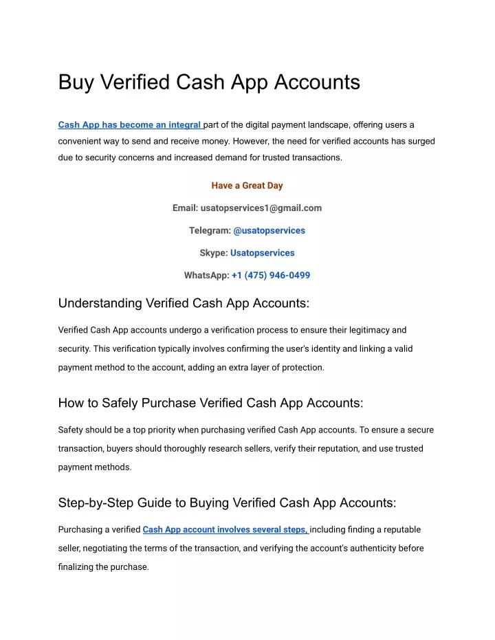 buy verified cash app accounts