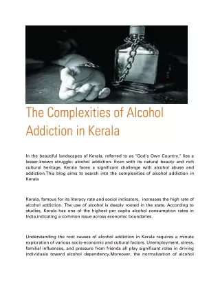 alcohol deaddiction centers in kerala