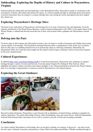 subheading exploring the depths of history