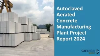 Autoclaved Aerated Concrete Manufacturing Plant Project Report 2024