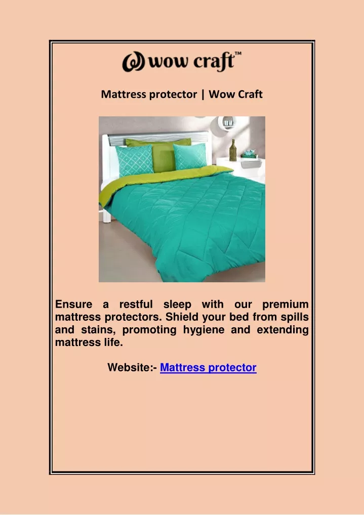 mattress protector wow craft