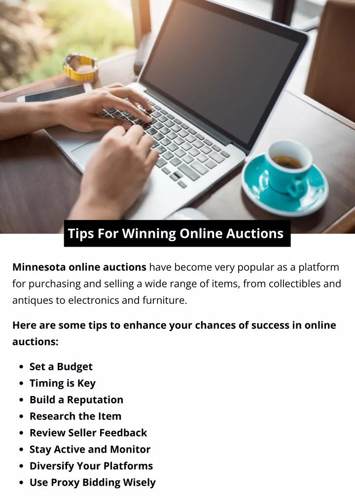 tips for winning online auctions