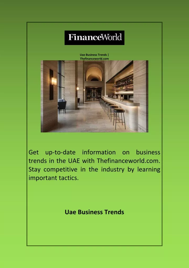 uae business trends thefinanceworld com