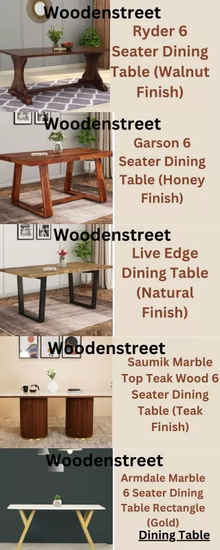 Dining Tables from Woodenstreet