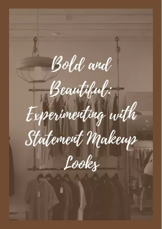 Bold and Beautiful Experimenting with Statement Makeup Looks