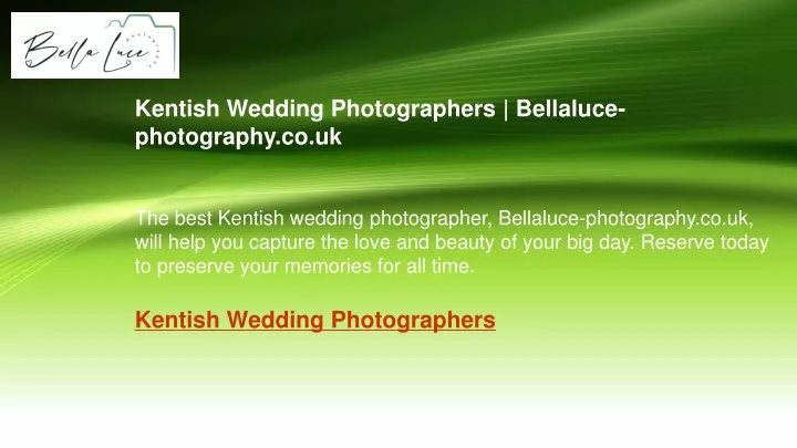 kentish wedding photographers bellaluce