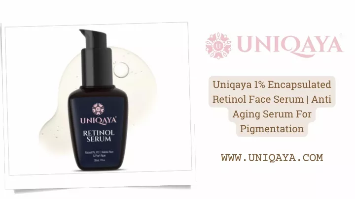 uniqaya 1 encapsulated retinol face serum anti
