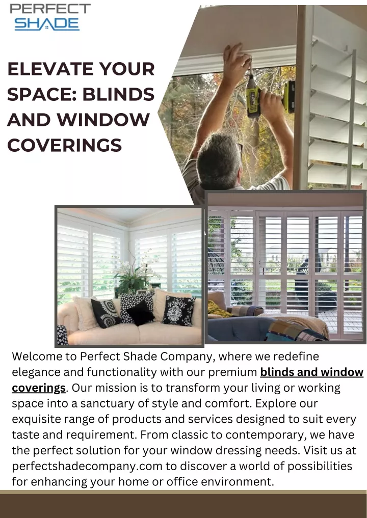 elevate your space blinds and window coverings