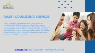 Family Counseling Services  - M.I.N.K.S Youth & Family Services